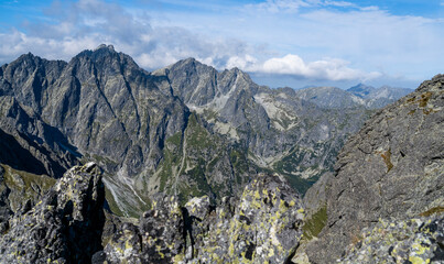 A wonderful mountain panorama of the High Tatras.