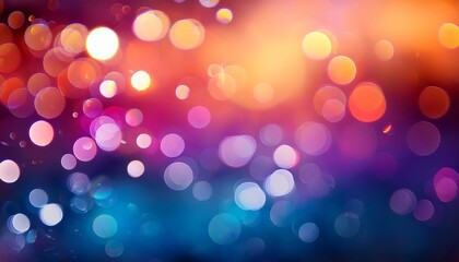 Obraz premium Colorful Abstract Background With Vibrant Hues And Soft Bokeh Effects Creates A Dreamy Atmosphere Suitable For Various Applications