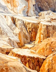 Colorful rocky terrain