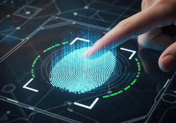 Digital fingerprint scan for biometric security and identification