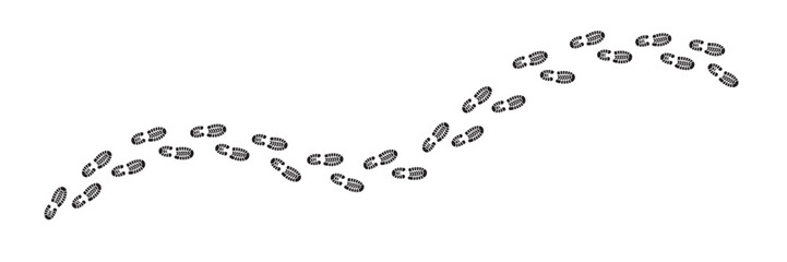 Footprints Walking Path Vector Illustration © Rahmat Chowdhury