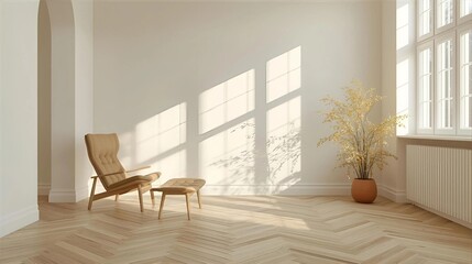 Cozy Reading Corner in Minimalist Home
