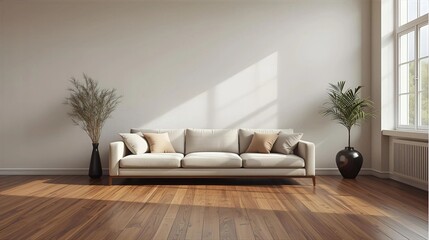 Minimal Modern Room with Comfortable Chair