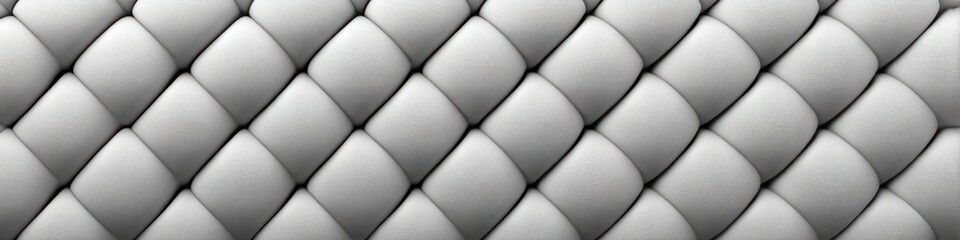 Obraz premium Textured, abstract surface with repeating diamond shapes, arranged diagonally, showing light and shadow play in a monochromatic gray and white scheme