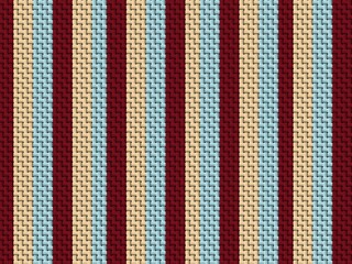 Vertical striped pattern with woven texture and varied colors.