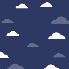 Cartoon Clouds Vector Illustration &ndash; Cute and Fluffy Sky Elements