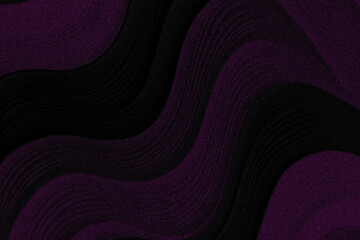 Abstract dark purple and black background with wavy textured pattern design