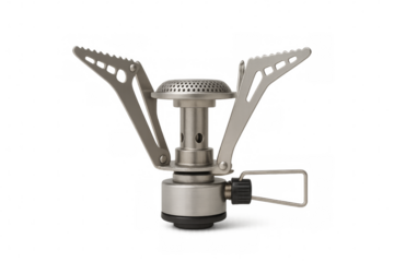 Portable camping stove with transparent background for easy integration