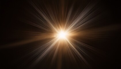 Obraz premium A Single Beam Of Light Radiates From The Center Of A Flat Black Background Casting A Warm Glow With Subtle Texture And Dramatic Contrast