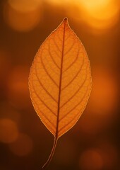 Obraz premium Golden leaf autumn mobile wallpaper