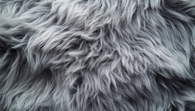 Luxurious Mongolian Shekin Fur Coat In Elegant Shades Of Grey, Offering A Soft And Comfortable Feel For A Stylish Winter Look.