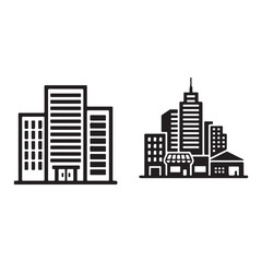 Obraz premium Modern city skyline with tall buildings and architectural designs