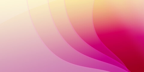 Abstract illustration background of curved waves in a pastel gradient.