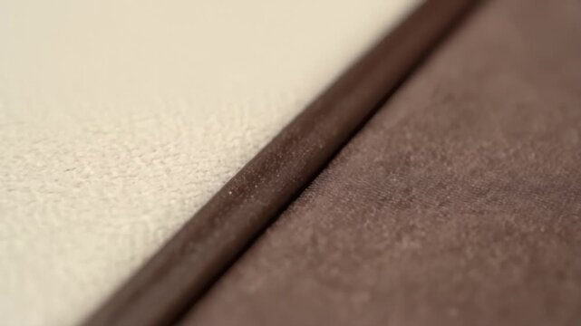 Ivory Nubuck Meets Cocoa Border in Quiet Contrast