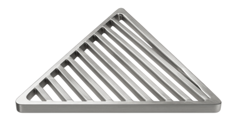 Triangular grill grate for a unique cooking experience, fitting unconventional grill shapes.