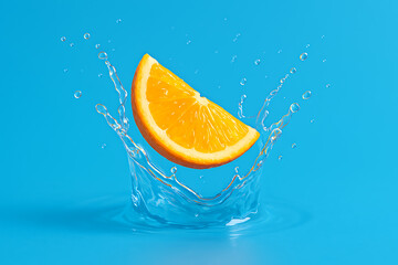 orange and water