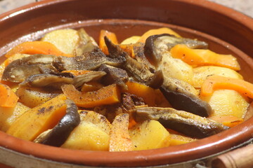 Fresh Tajine Close-up, Traditional Moroccan Food