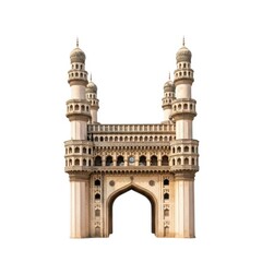 Obraz premium Charminar monument isolated on white background