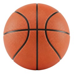 Orange basketball isolated on white background