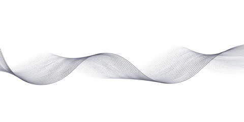 Fototapeta premium Artistic blue wave lines in motion create a curved abstract wallpaper design
