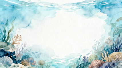 Tranquil Underwater Coral Reef Seascape