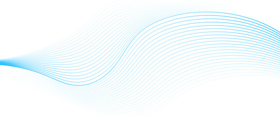 Vector abstract blue line wave curve lines blue lines  composition