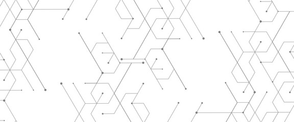 Obraz premium Vector abstract minimal geometrical futuristic tech geometric white triangles lines and dots background