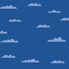 Cartoon Clouds Vector Illustration &ndash; Cute and Fluffy Sky Elements