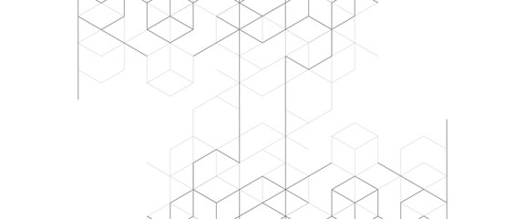 Vector abstract minimal futuristic tech geometric line technology concept background