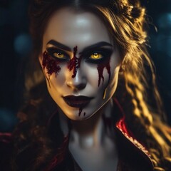 women's makeup for Halloween