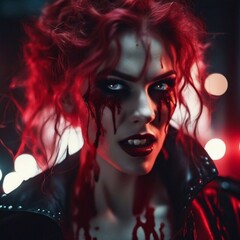 women's makeup for Halloween