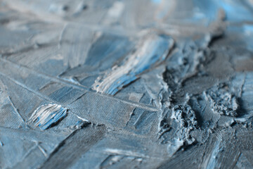 Autumn trend Blue Haze. Blue Haze color. Blue Haze. Blue Haze texture. Art texture. Blue texture. Large brushstroke texture. Art background. Artist's palette