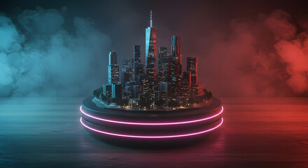 Futuristic Cityscape Model