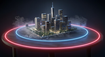 Futuristic City Display