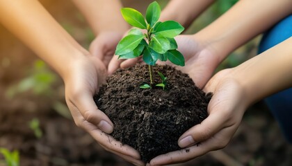 Volunteers Planting Trees On World Environment Day For Sustainable Development Goals Of The Environment: A Global Effort In Teamwork And Business.