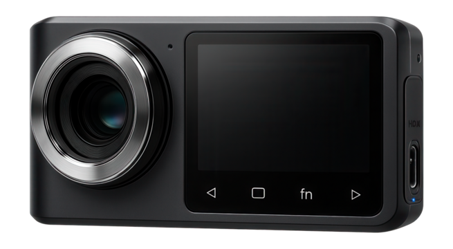 High-resolution camera with touchscreen interface and HDMI output for live streaming