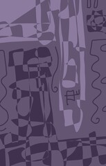 Minimal abstract image for printing. Picture for modern interiors. The picture is painted by hand on a tablet. © neurostructure