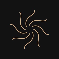 Celestial journal graphic, aesthetic gold design