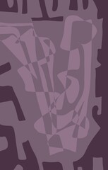 Minimal abstract image for printing. Picture for modern interiors. The picture is painted by hand on a tablet. © neurostructure