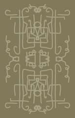 Minimal abstract image for printing. Picture for modern interiors. The picture is painted by hand on a tablet.