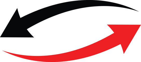 curve arrow icon. arrow flat style icon on transparent background. arrow icon for your web site design, logo, app, UI. wavy curved Long arrow icon
