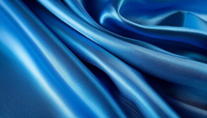 Obraz premium Abstract Blue Silk Background