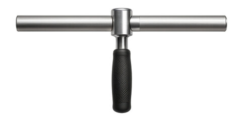 Heavy-duty sliding T-bar with adjustable length for increased leverage in a carpentry workshop.