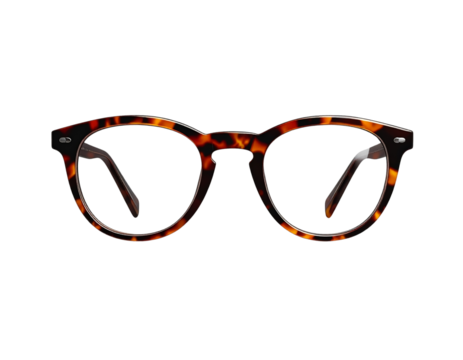 Trendy Tortoiseshell Eyeglasses Floating Above Surface, PNG