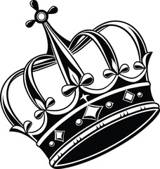 Majestic Royalty Crown Emblem of Prestige and Timeless Elegance