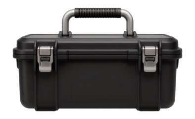 Weather-resistant tool box with a gasketed lid for outdoor electrical work.