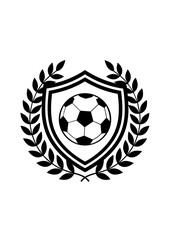 Vector soccer ball with wings