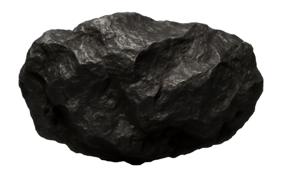 Davidite mineral with black to dark brown color and massive form