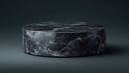 Fototapeta premium Dark Marble Cylinder Pedestal