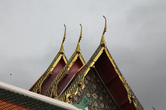 Bangkok, Thailand — City Skyline, Chao Phraya River & Temple Spires at Sunset
 - Powered by Adobe
